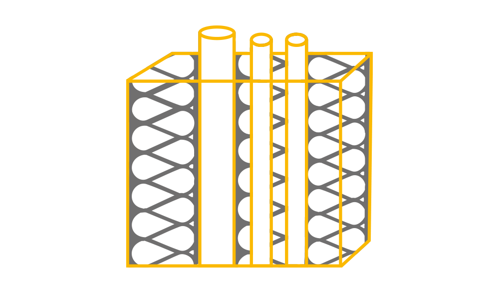 Installationsschächte dämmen mit der Schachtverfüllung von EnerTherm